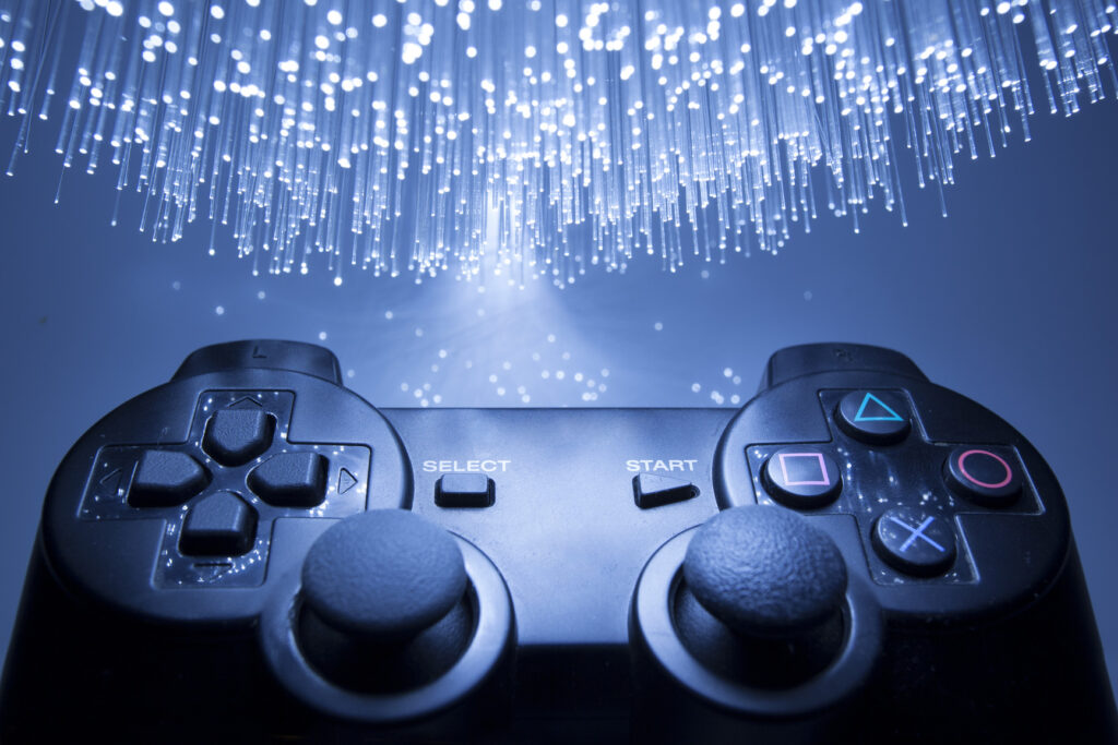 Intrinsicly empower team driven innovation Photodune 4246710 Game Controller And Blue Light M 1024x683